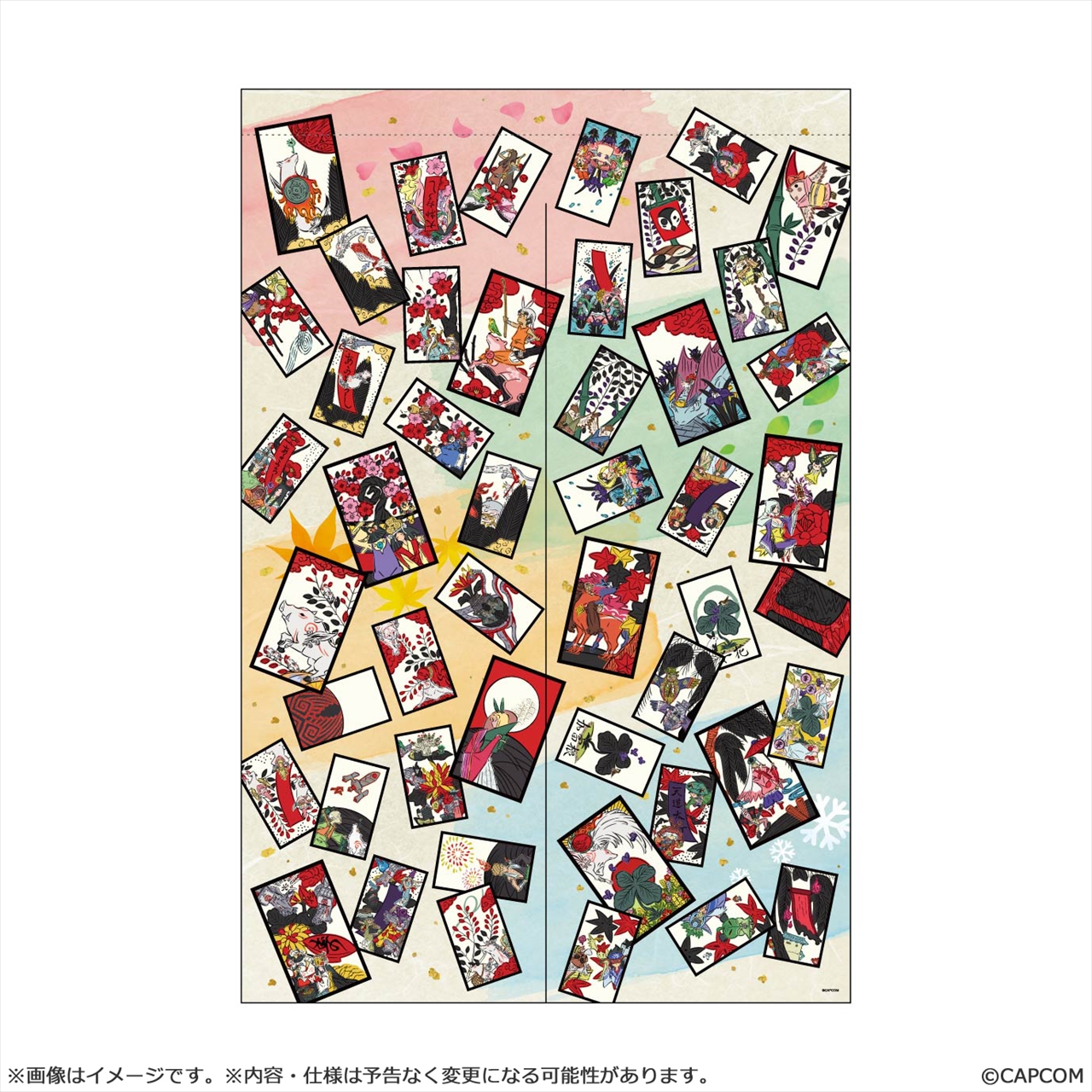 【カプコン】【大神 20周年記念 復刻アート企画】 桜花札暖簾 ～大神 絶景版 花あそびより～