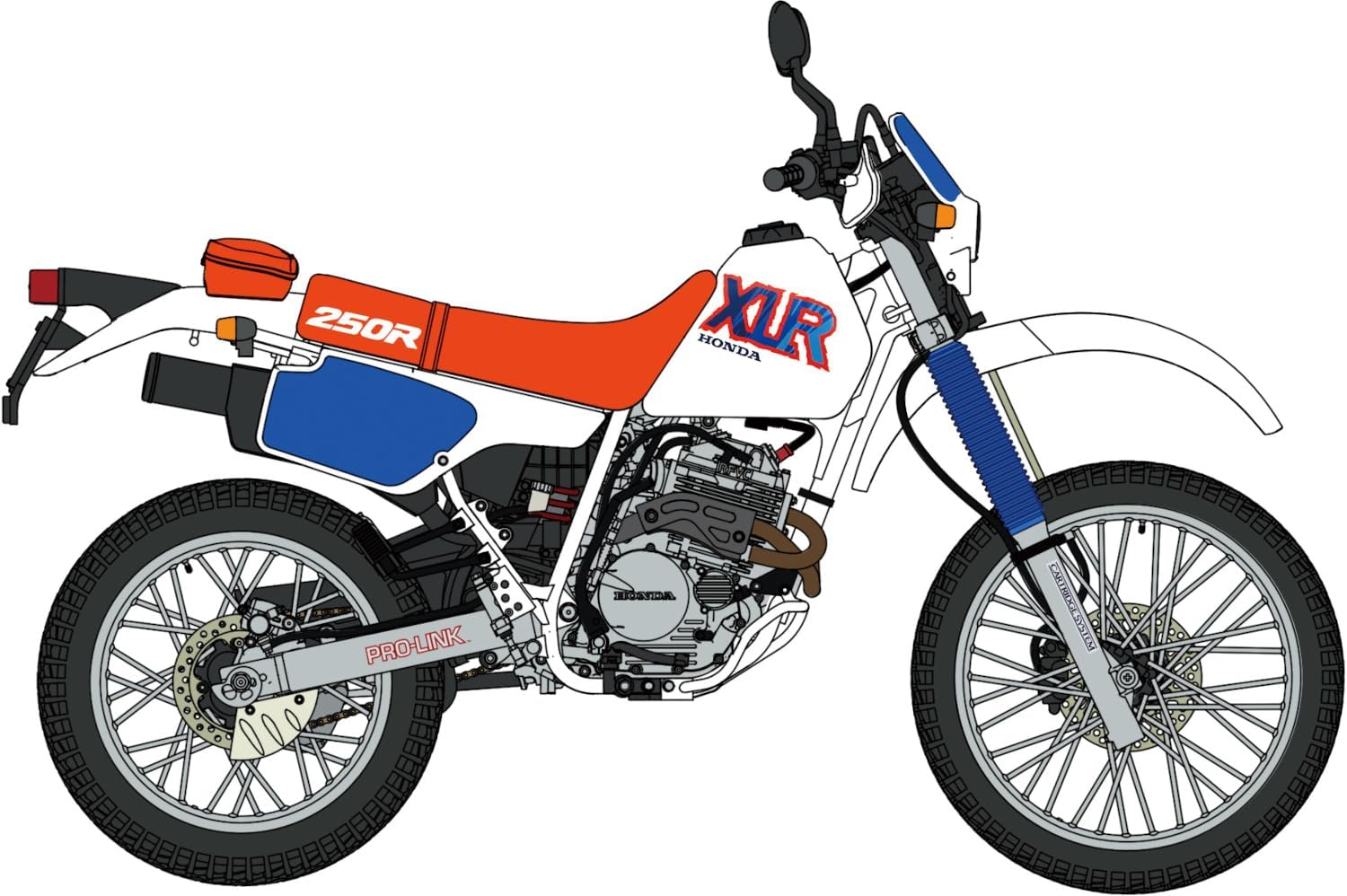【ハセガワ】ホンダ XLR250R (MD22) (1992)
