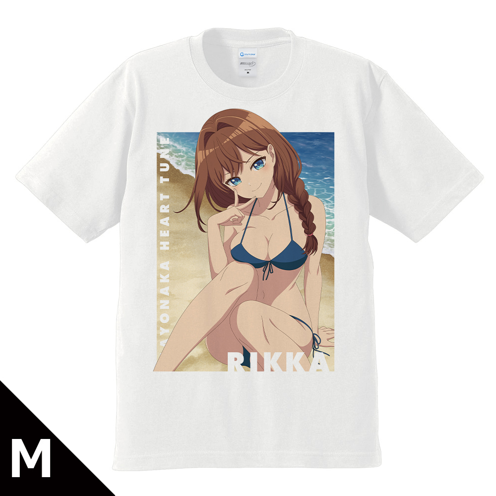 【アズメーカー】真夜中ハートチューン Tシャツ 井ノ華六花 水着ver. Mサイズ