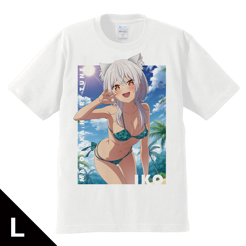 【アズメーカー】真夜中ハートチューン Tシャツ 霧乃イコ 水着ver. Lサイズ