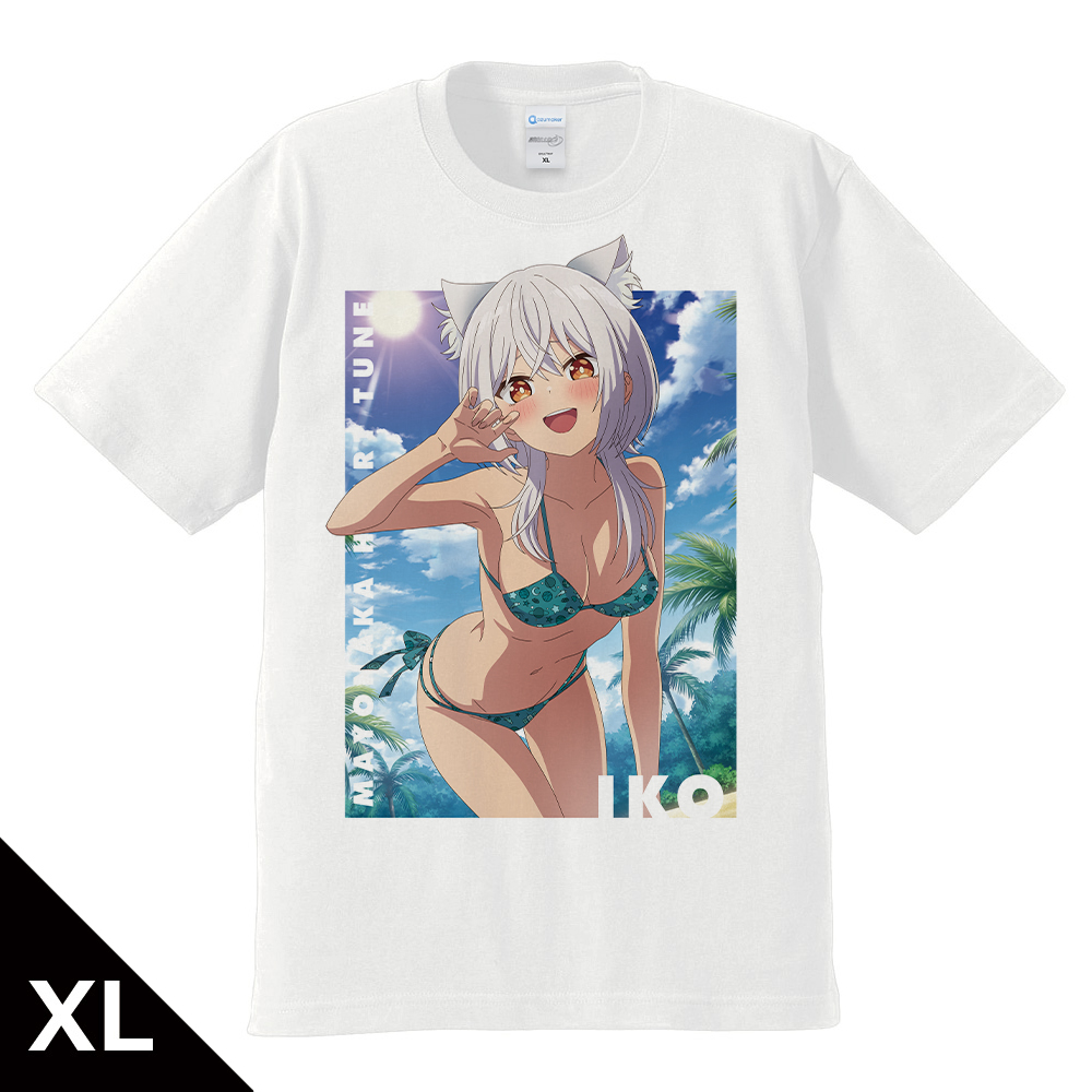 【アズメーカー】真夜中ハートチューン Tシャツ 霧乃イコ 水着ver. XLサイズ