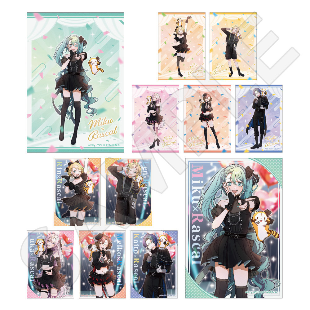 【キャラバン】初音ミク×ラスカル 2026 ブロマイドコレクション(2枚入)