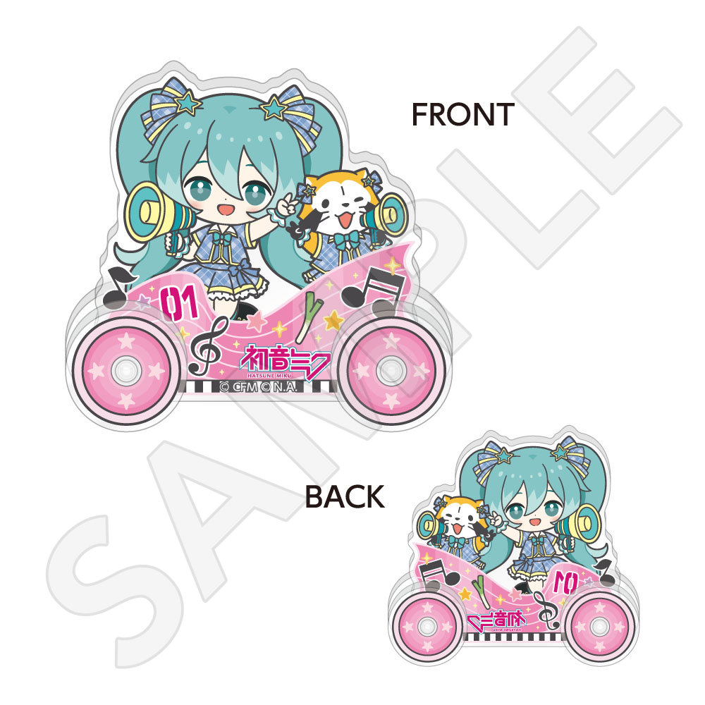 【キャラバン】初音ミク×ラスカル 2026 トロッコ風アクリルスタンド / 初音ミク