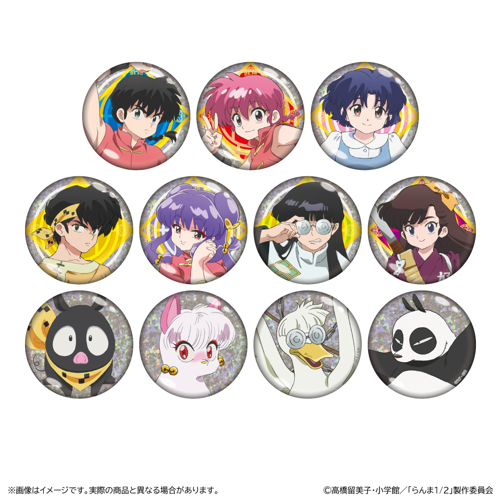 【清水産業】らんま1/2 第3期 トレーディングホログラム缶バッジ 1BOX入数：11