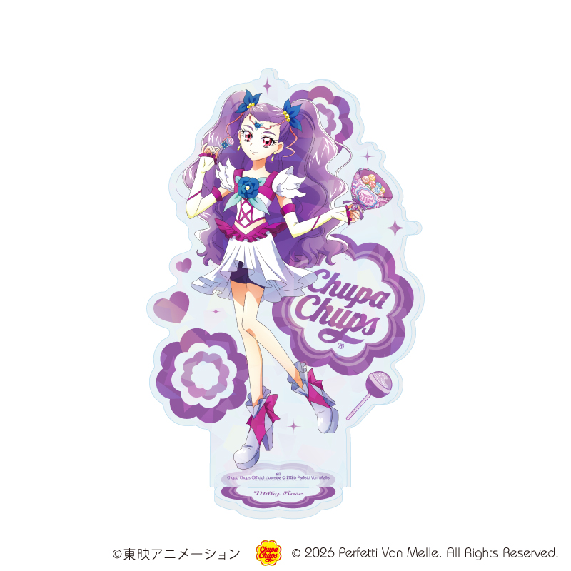 【A3】ホログラムアクリルスタンド「Yes！プリキュア5GoGo！×チュッパチャプス」06/ミルキィローズ