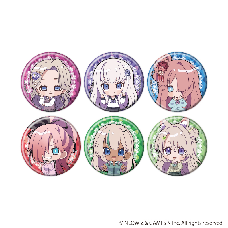 【A3】缶バッジ「ブラウンダスト2」02/平成ギャルver. ブラインド(全6種)(ミニキャライラスト) 1BOX入数：6