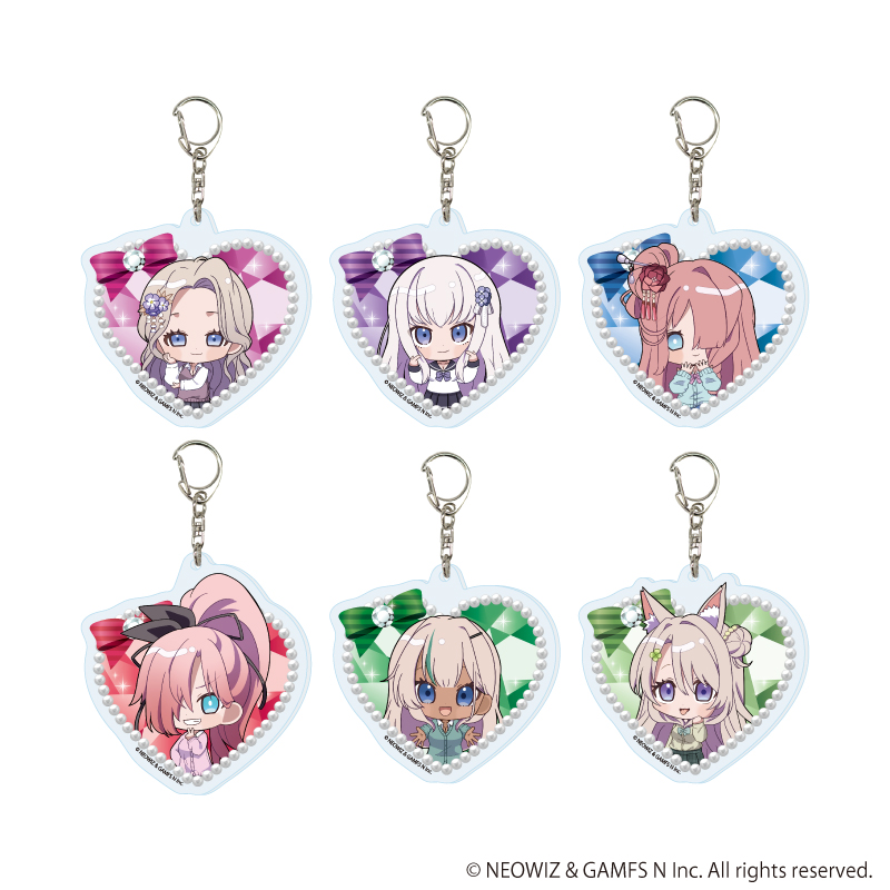 【A3】アクリルキーホルダー「ブラウンダスト2」01/平成ギャルver. ブラインド(全6種)(ミニキャライラスト) 1BOX入数：6
