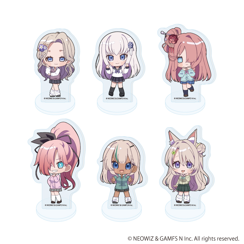 【A3】アクリルぷちスタンド「ブラウンダスト2」01/平成ギャルver. ブラインド(全6種)(ミニキャライラスト) 1BOX入数：6