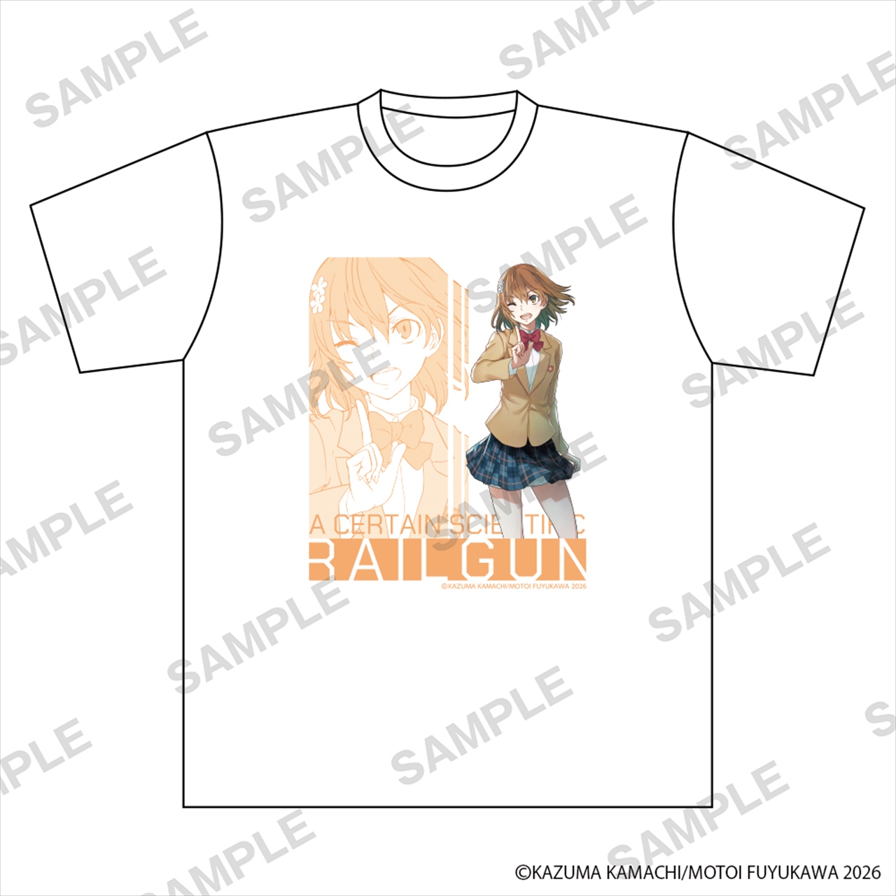 【KADOKAWA】「とある魔術の禁書目録外伝 とある科学の超電磁砲」Tシャツ 御坂美琴