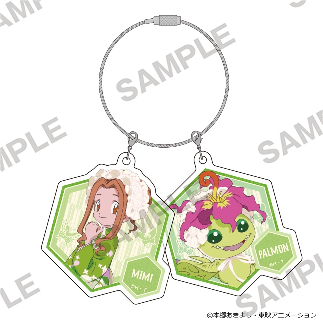 【KADOKAWA】デジモンアドベンチャー 2連ペアアクリルキーホルダー 和モダンVer. 太刀川ミミ＆パルモン