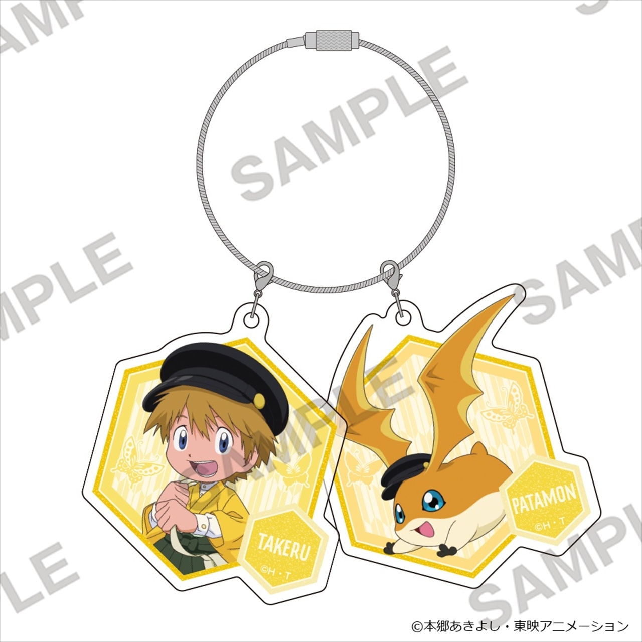 【KADOKAWA】デジモンアドベンチャー 2連ペアアクリルキーホルダー 和モダンVer. 高石タケル＆パタモン