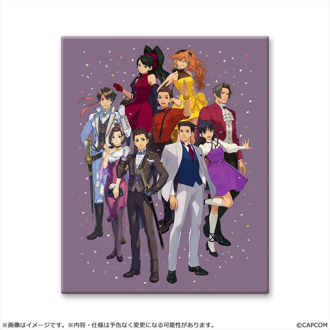 【カプコン】「逆転裁判25周年」メインビジュアル キャラファインボード