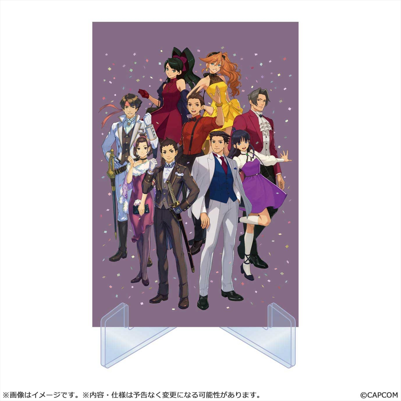 【カプコン】「逆転裁判25周年」スタンド付きイラストカードセット