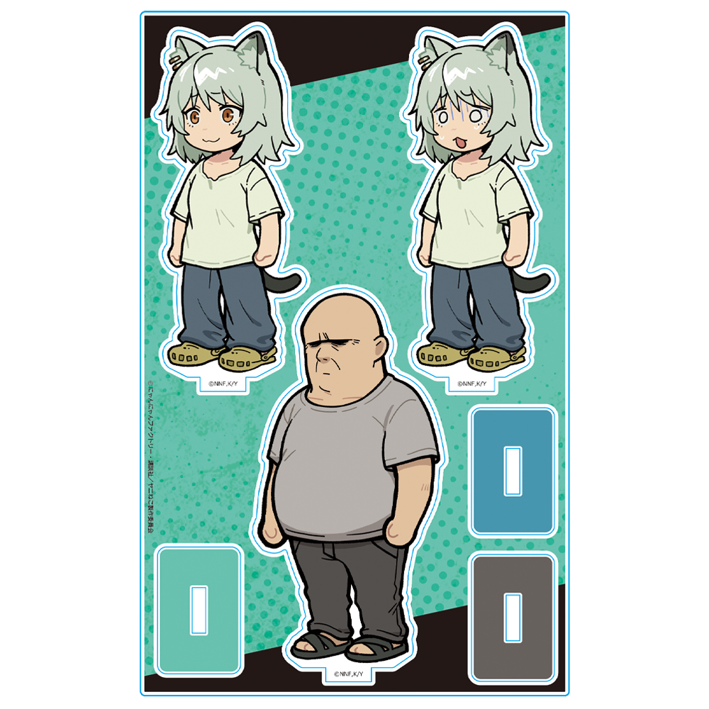 【アズメーカー】ヤニねこ アクリルキャラスタンド ヤニねこ＆ヤニねこ(困り顔)＆大家