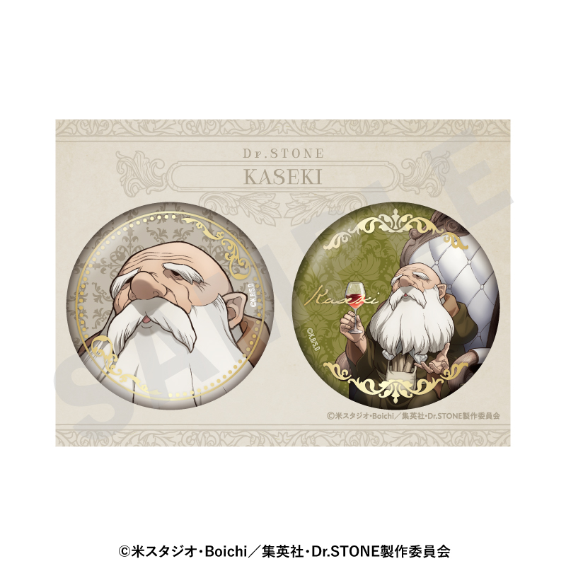 【coly】Dr.STONE 箔押し缶バッジセット 対話 ver.(カセキ)