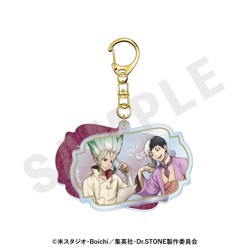 【coly】Dr.STONE スライドアクリルキーホルダー 対話 ver.(石神千空＆あさぎりゲン)