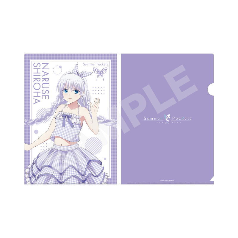 【CS.FRONT】Summer Pockets ギンガムチェックver. クリアファイル /01 鳴瀬 しろは