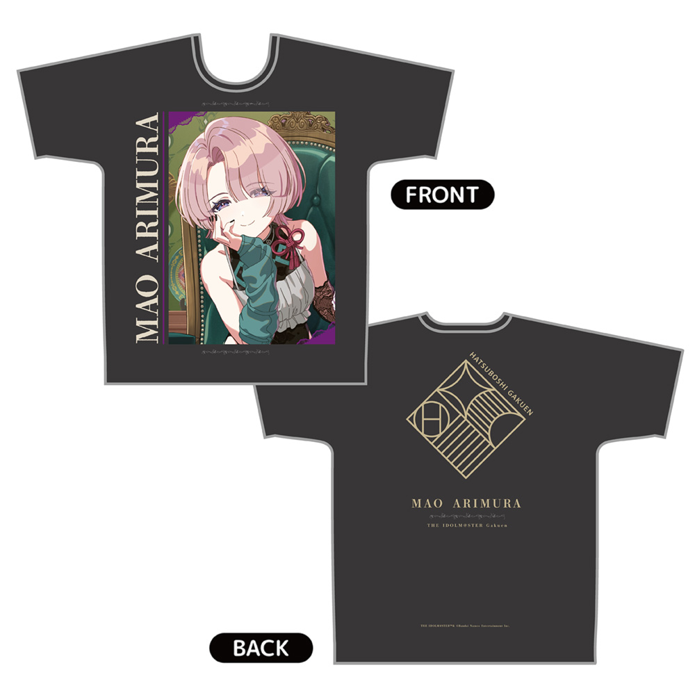 【カーテン魂】学園アイドルマスター グラフィックTシャツ(有村麻央/ENDLESS DANCE)Lサイズ