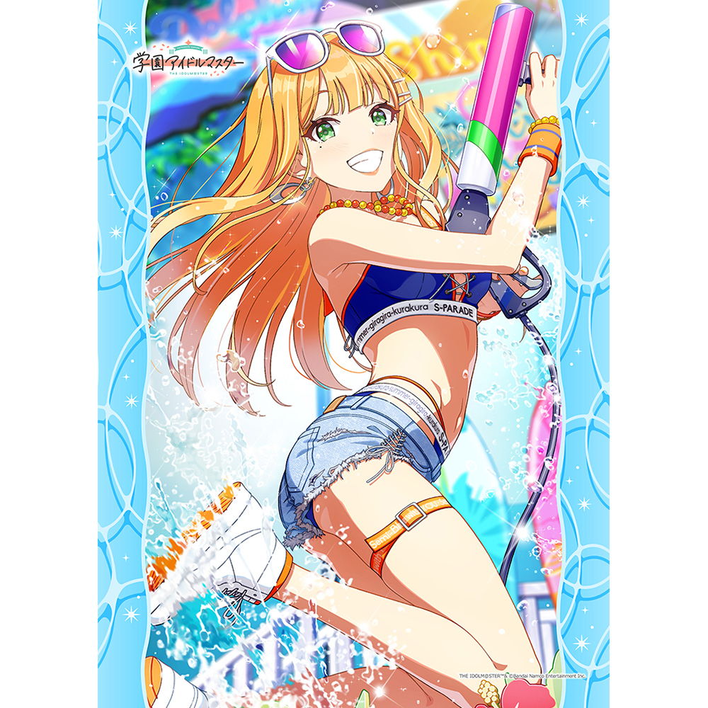 【カーテン魂】学園アイドルマスター B2タペストリー(紫雲清夏/キミとセミブルー)Wスエード