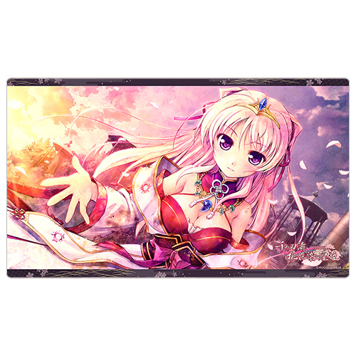 【カーテン魂】千の刃濤、桃花染の皇姫 ラバーマット(宮国朱璃/誓約)