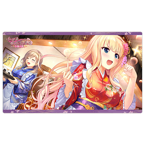 【カーテン魂】千の刃濤、桃花染の皇姫 ラバーマット(エルザ・ヴァレンタイン/美よし)