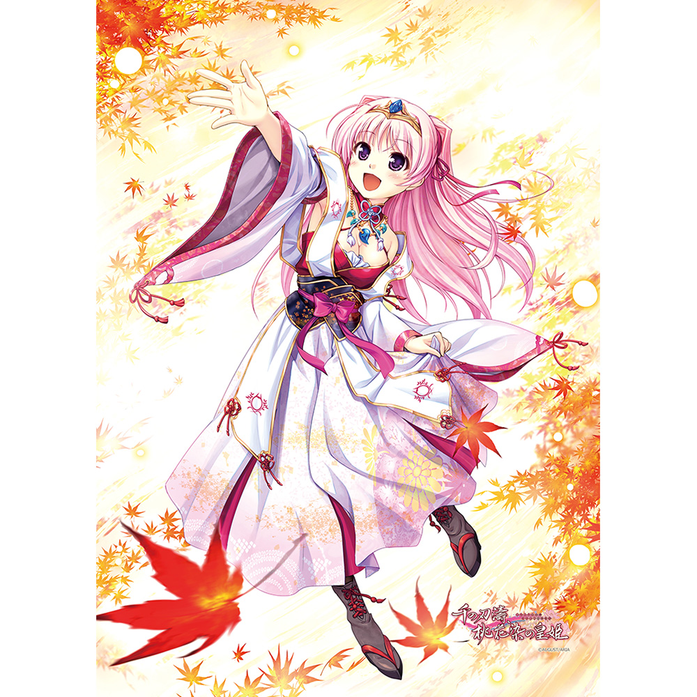 【カーテン魂】千の刃濤、桃花染の皇姫 B2タペストリー(宮国朱璃/紅葉)Wスエード