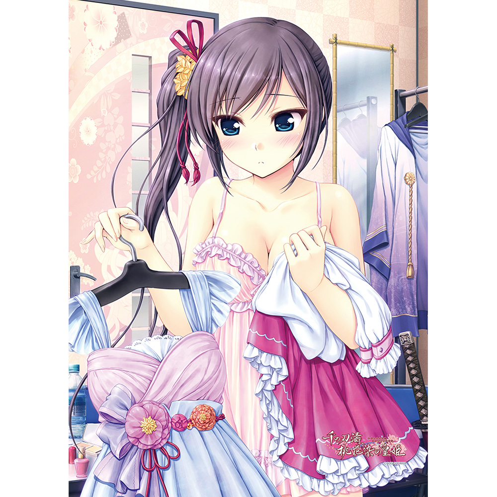 【カーテン魂】千の刃濤、桃花染の皇姫 B2タペストリー(稲生滸/着替え)Wスエード