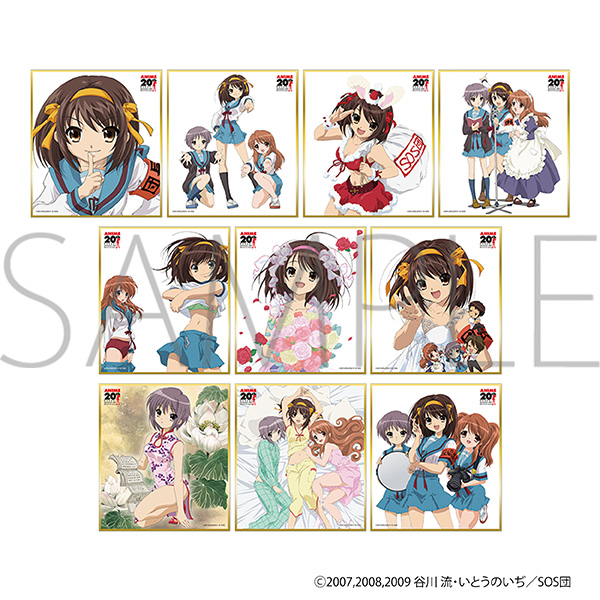 【ムービック】涼宮ハルヒの憂鬱 ミニ色紙コレクション 1BOX入数：10