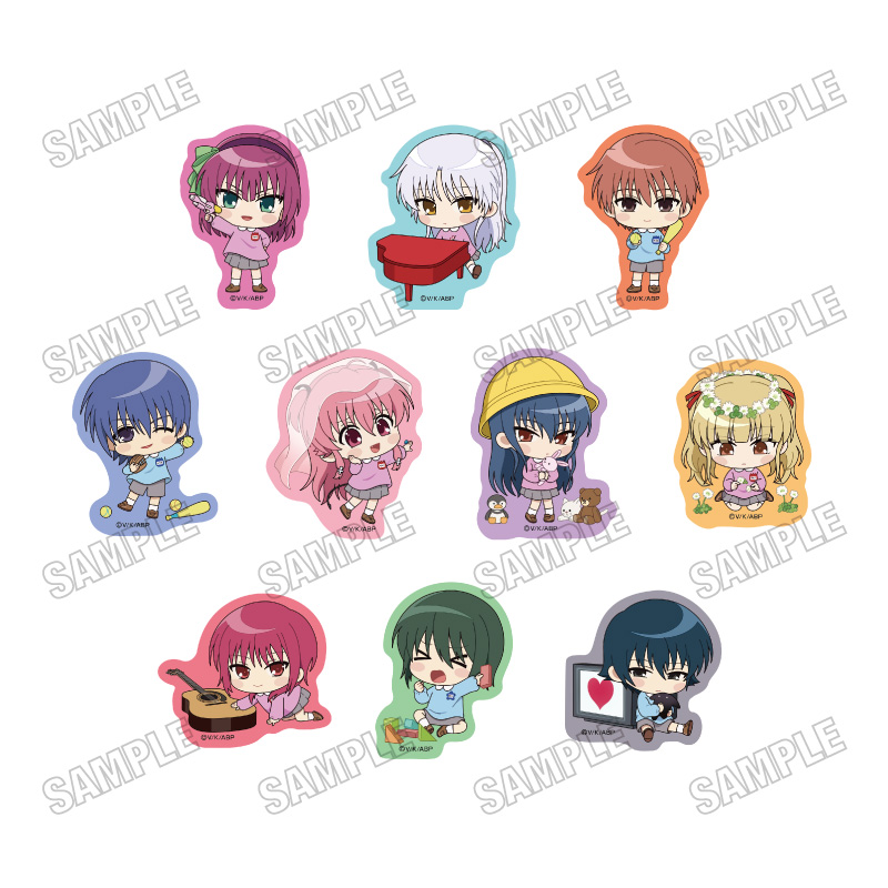 【メディコス・エンタテインメント】「Angel Beats！」描き起こしステッカーコレクション【幼稚園ver.】 1BOX ＝10pcs