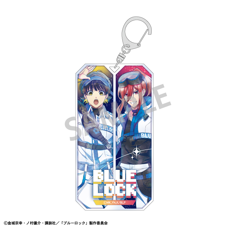 【カミオジャパン】ブルーロック スリムキーホルダー(ペア) 蜂楽 廻・千切 豹馬/サイバーパンクリバイバル カミアニTOUCH