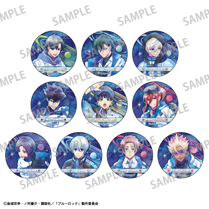 【カミオジャパン】ブルーロック トレーディングメタリック缶バッジ/サイバーパンクリバイバル カミアニTOUCH 1BOX入数：10