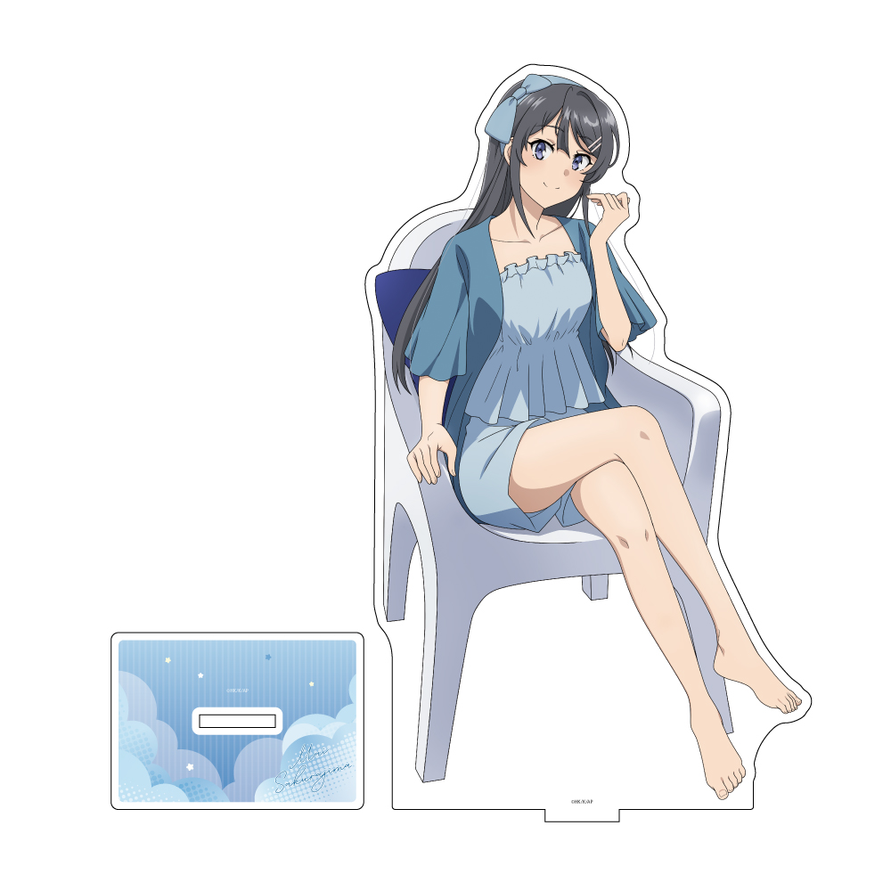 【カーテン魂】青春ブタ野郎はランドセルガールの夢を見ない 描き下ろし特大アクリルスタンド(桜島麻衣/ルームウェア)