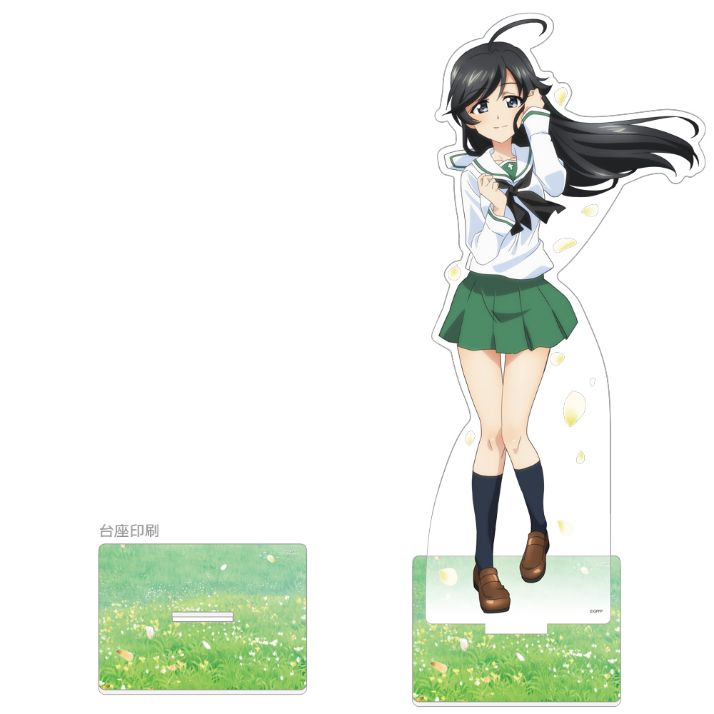 【カーテン魂】ガールズ＆パンツァー 最終章 描き下ろし特大アクリルスタンド(五十鈴華/制服)