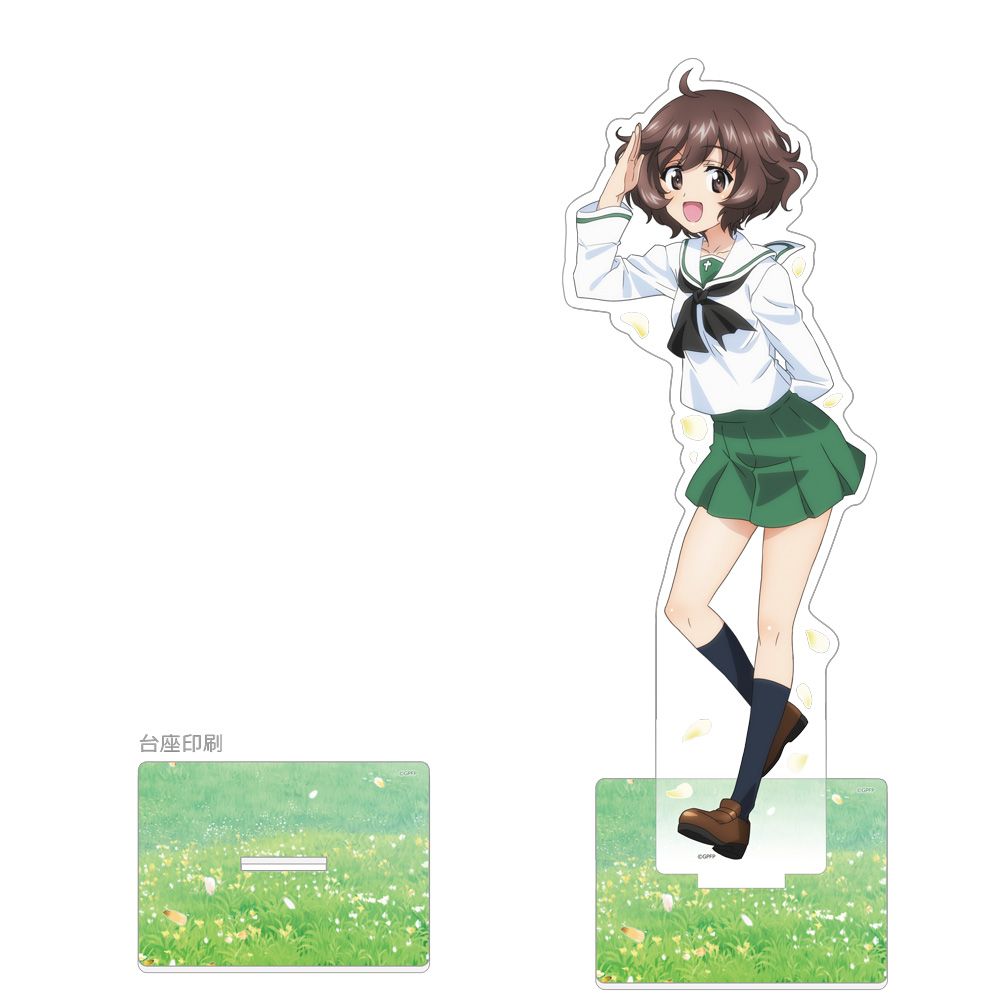 【カーテン魂】ガールズ＆パンツァー 最終章 描き下ろし特大アクリルスタンド(秋山優花里/制服)