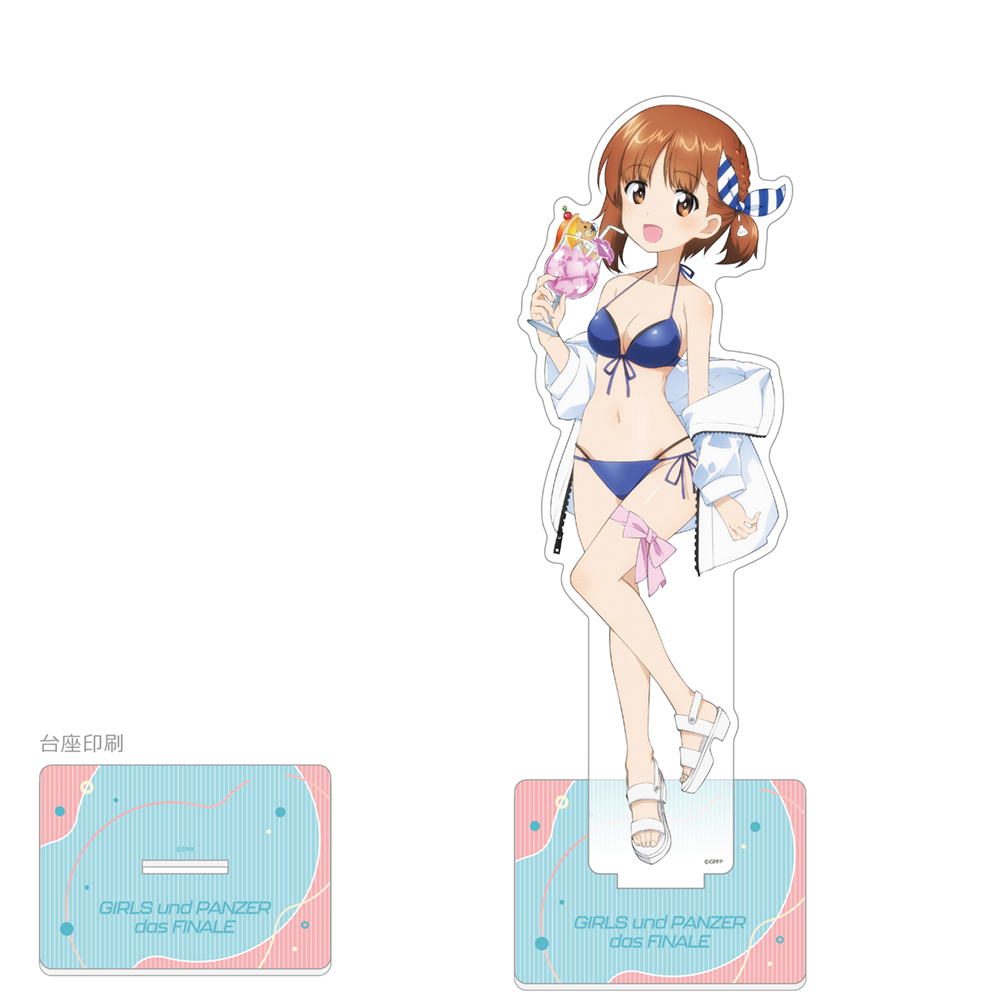 【カーテン魂】ガールズ＆パンツァー 最終章 描き下ろし特大アクリルスタンド(西住みほ/リゾート水着)