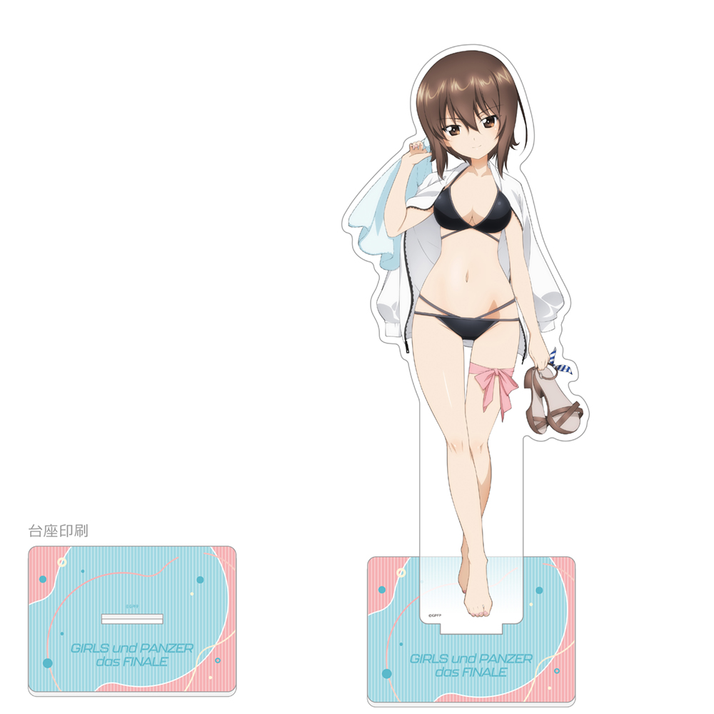 【カーテン魂】ガールズ＆パンツァー 最終章 描き下ろし特大アクリルスタンド(西住まほ/リゾート水着)
