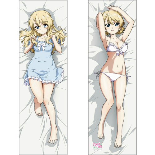 【カーテン魂】ガールズ＆パンツァー 最終章 描き下ろし抱き枕カバー(ダージリン/白)スムース