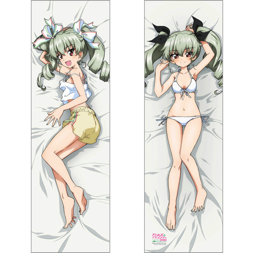 【カーテン魂】ガールズ＆パンツァー 最終章 描き下ろし抱き枕カバー(アンチョビ/白)スムース