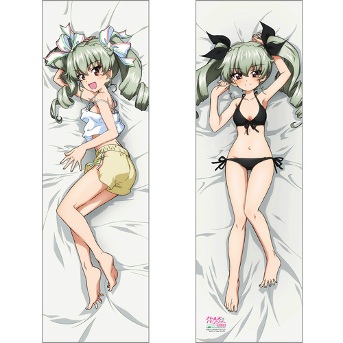 【カーテン魂】ガールズ＆パンツァー 最終章 描き下ろし抱き枕カバー(アンチョビ/黒)スムース