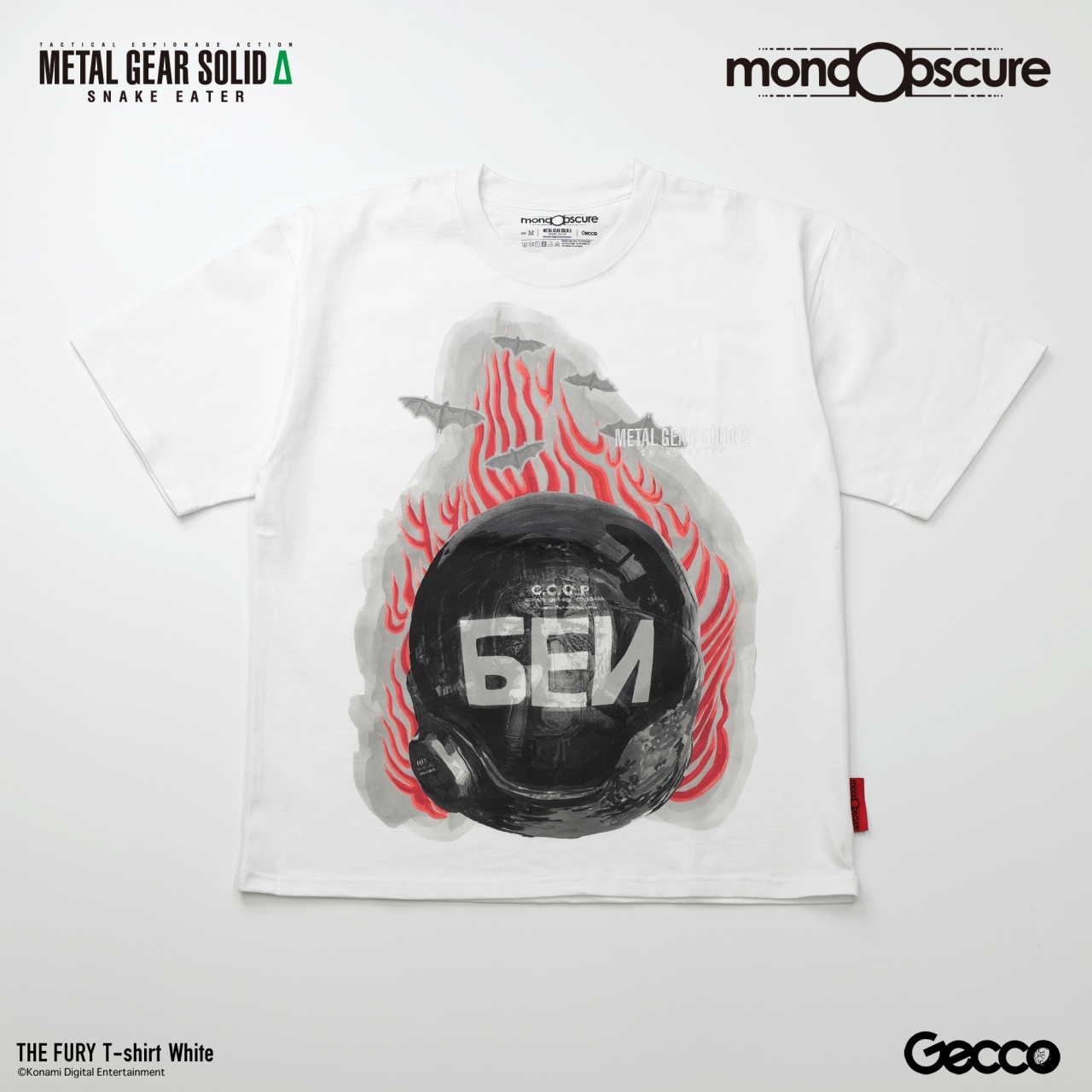 【Gecco】メタルギアソリッドデルタ ザ・フューリー Tシャツ 白M