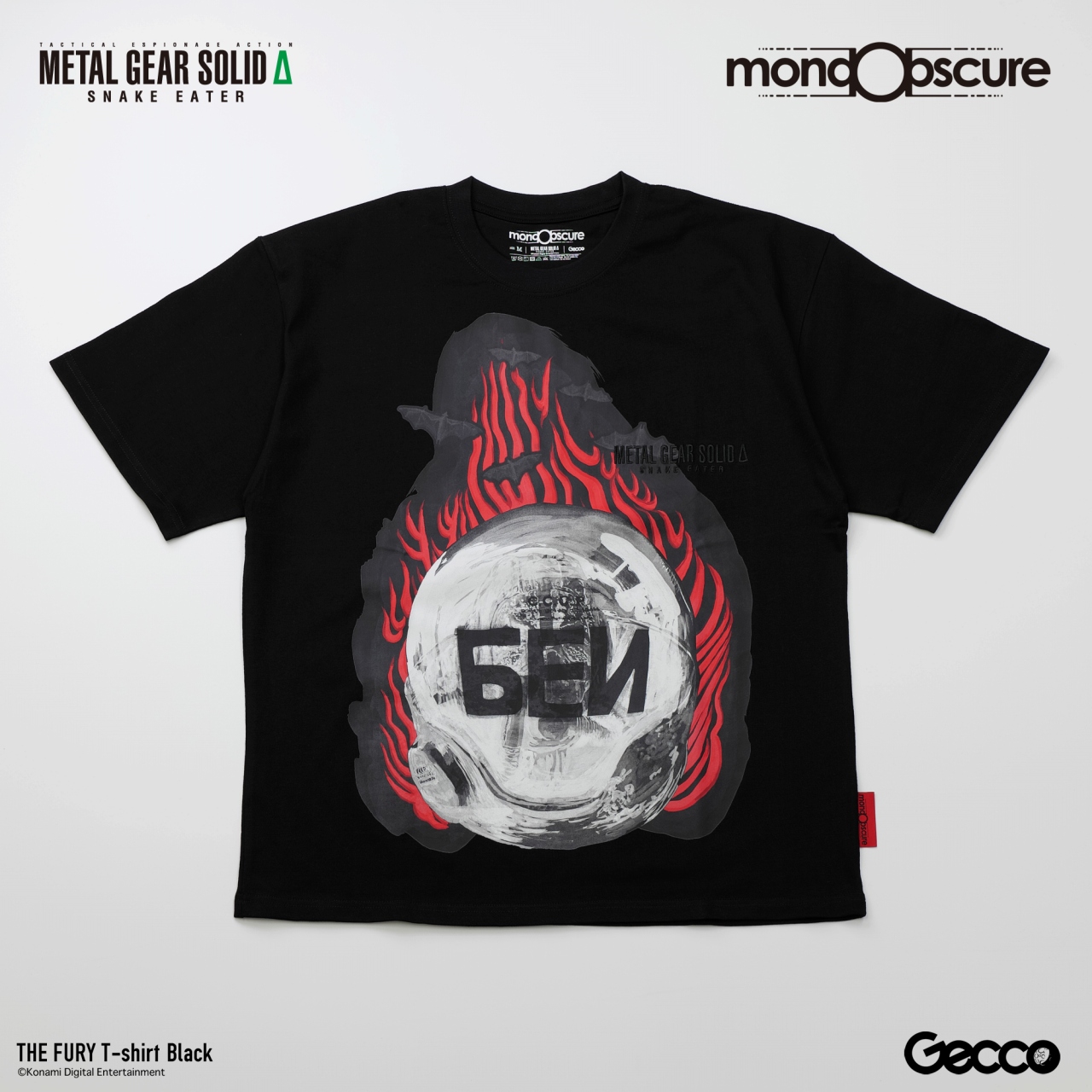 【Gecco】メタルギアソリッドデルタ ザ・フューリー Tシャツ 黒L