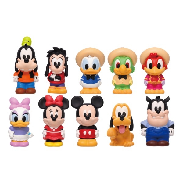 【エンスカイ】ミッキー＆フレンズ ソフビパペットマスコット 1BOX入数：10