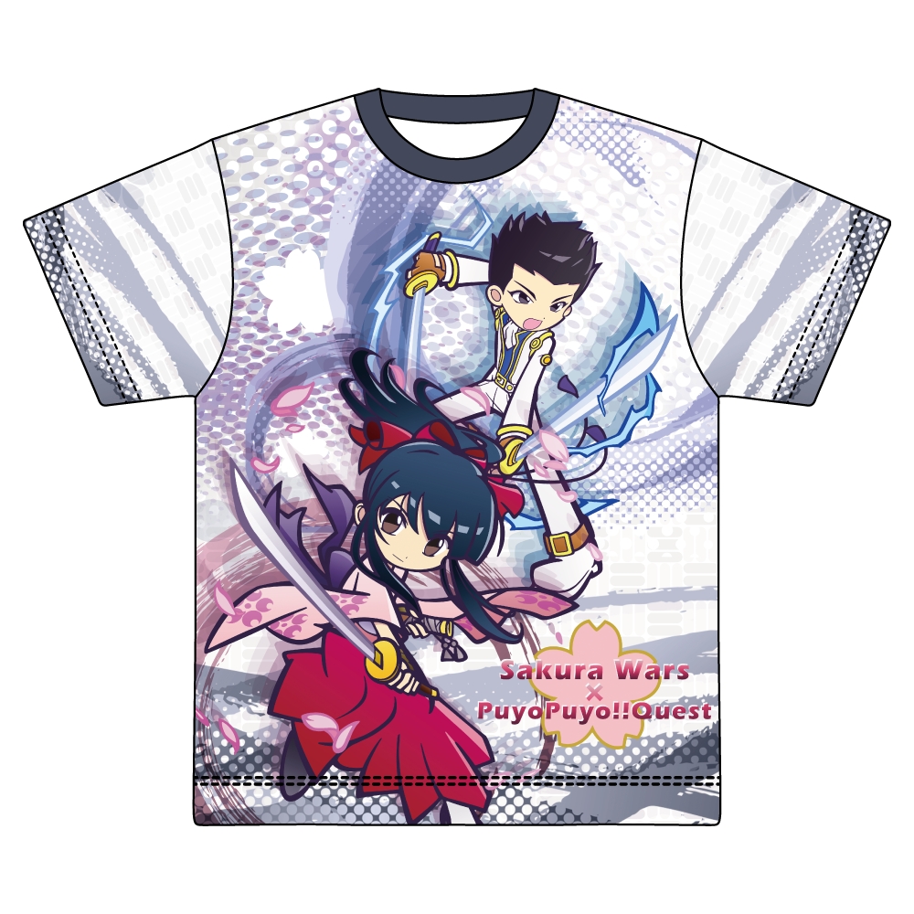 【みどびよ！】ぷよぷよ フルグラフィックTシャツ サクラ大戦コラボイラストbyぷよクエ