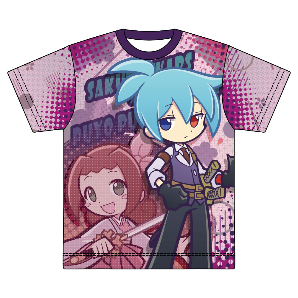 【みどびよ！】ぷよぷよ フルグラフィックTシャツ 新サクラ大戦コラボイラストbyぷよクエ