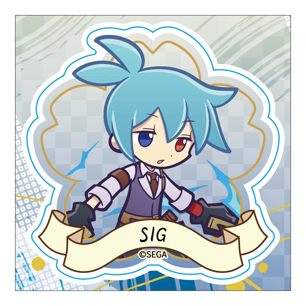 【みどびよ！】ぷよぷよ 耐候ステッカー シグver.神山誠十郎 新サクラ大戦コラボイラストbyぷよクエ