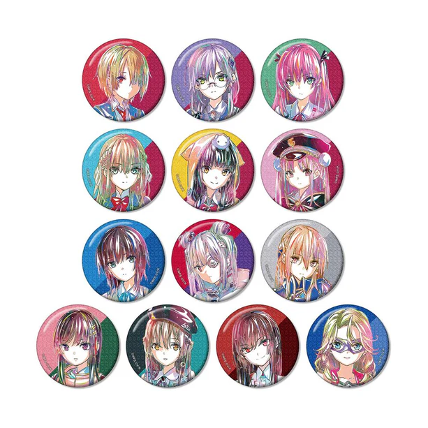 【アルマビアンカ】ヘブンバーンズレッド トレーディング Ani-Art グリッター缶バッジ 1BOX入数：13