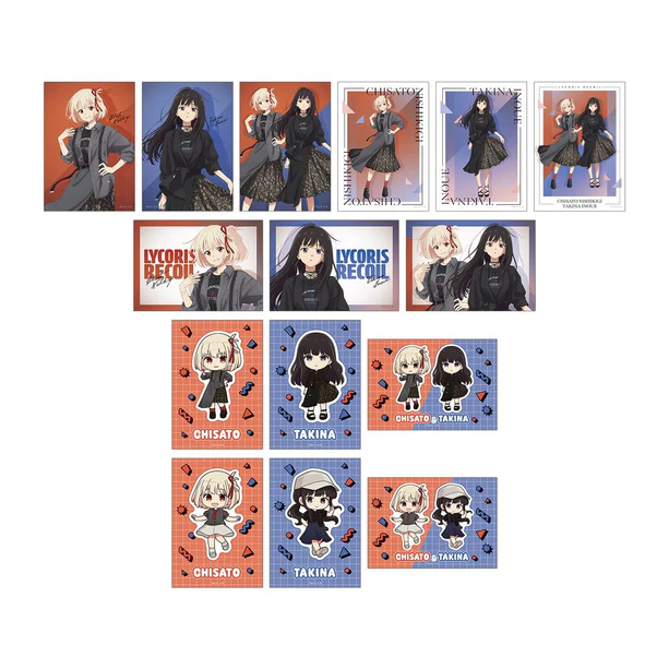 【アルマビアンカ】TVアニメ「リコリス・リコイル」 meagratiaコラボ 描き下ろし&ちびキャラ トレーディングブロマイド 1BOX入数：15