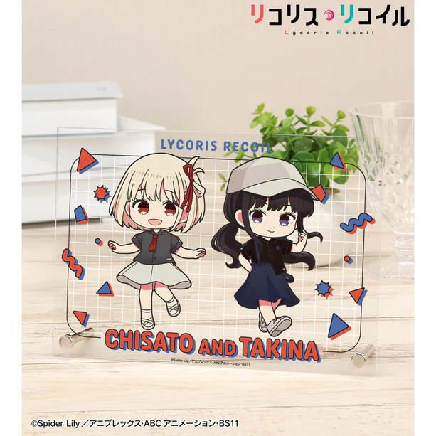 【アルマビアンカ】TVアニメ「リコリス・リコイル」 meagratiaコラボ 錦木千束&井ノ上たきな ちびキャラ A5アクリルパネル ver.B
