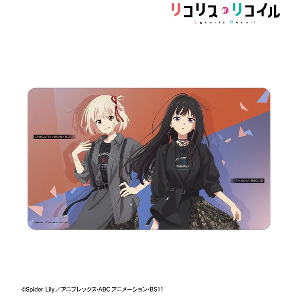 【アルマビアンカ】TVアニメ「リコリス・リコイル」 meagratiaコラボ 描き下ろし 錦木千束&井ノ上たきな マルチデスクマット