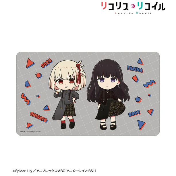 【アルマビアンカ】TVアニメ「リコリス・リコイル」 meagratiaコラボ 錦木千束&井ノ上たきな ちびキャラ マルチデスクマット ver.A